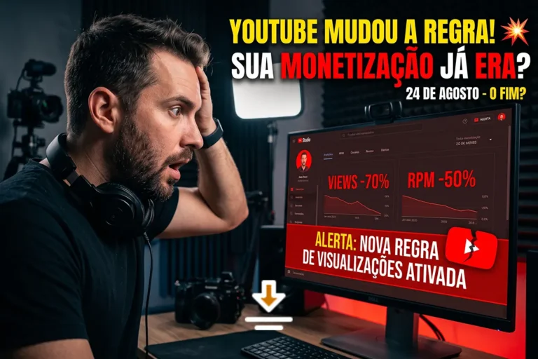 YouTube Muda Regra de Visualizações em 24 de Agosto; Saiba Como Isso Impactará seu Canal em 2026 YouTube Muda Regra de Visualizações em 24 de Agosto